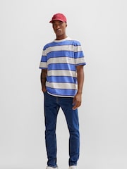 BOSS Blue Maine Straight Fit Stretch Jeans - Image 3 of 5