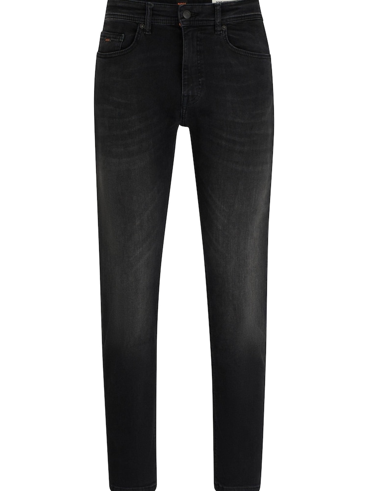 BOSS Black Wash Tapered Fit Super Stretch Denim Jeans - Image 5 of 5 BOSS Black Wash Tapered Fit Super Stretch Denim Jeans - Image 5 of 5