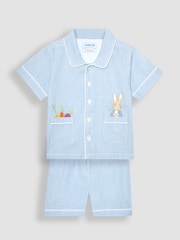 JoJo Maman Bébé White Peter Rabbit Classic Pyjamas - Image 1 of 4