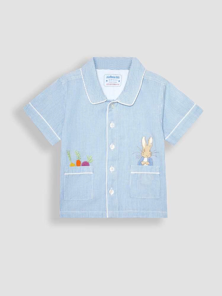 JoJo Maman Bébé White Peter Rabbit Classic Pyjamas - Image 2 of 4