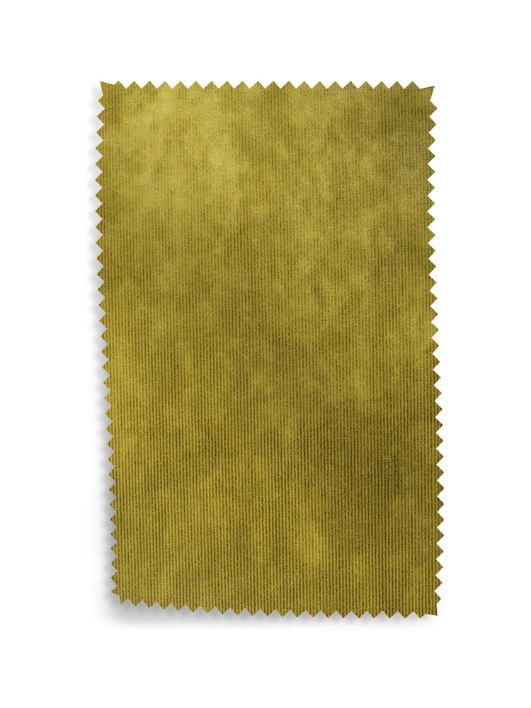 Rockett St George Vintage Green Luxe Kneedlecord Velvet Upholstery Swatch - Image 1 of 1