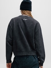 HUGO Lipstick Seasonal Graphic Oversized Cotton Jersey Sweatshirt - Image 2 of 5