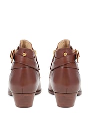 Jones Bootmaker Cream Fairlop Leather Heeled Ankle Boots - Image 6 of 6