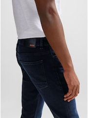 Темно-синий - BOSS Slim Fit Comfort Stretch Denim Jeans - Image 4 of 5