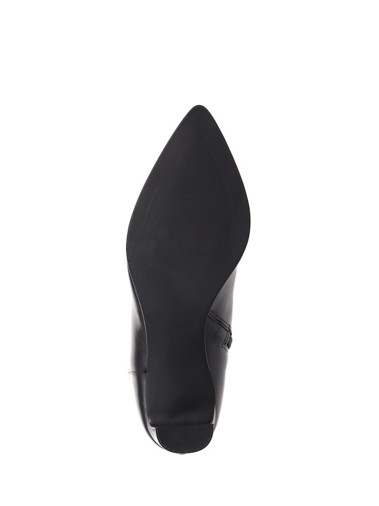 Jones Bootmaker Capriana Heeled Black Ankle Boots - Image 5 of 5