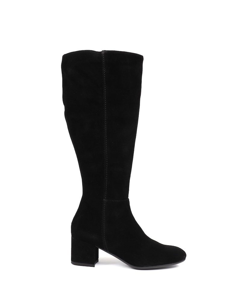 Jones Bootmaker Loulour Knee High Leather Black Boots - Image 2 of 5