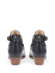 Jones Bootmaker Fairlop Leather Heeled Ankle Black Boots - Image 5 of 5