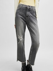 BOSS Grey Slim Fit Stretch Denim Jeans - Image 1 of 5