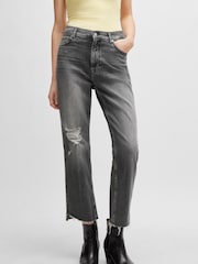 BOSS Grey Slim Fit Stretch Denim Jeans - Image 2 of 5