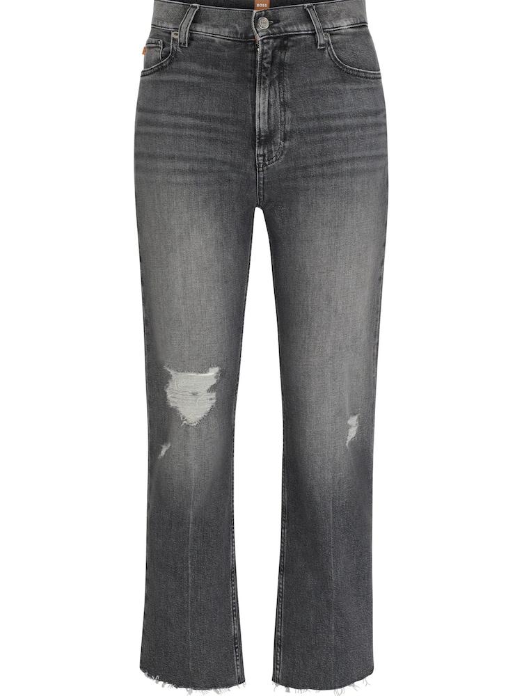 BOSS Grey Slim Fit Stretch Denim Jeans - Image 5 of 5 BOSS Grey Slim Fit Stretch Denim Jeans - Image 5 of 5