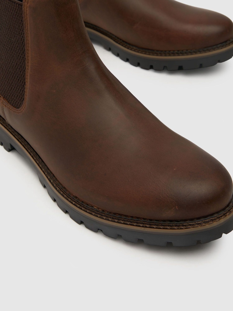 بني - تلبيس قياسي - Schuh Dawson Leather Chelsea Boots - صورة 4 من 4 بني - تلبيس قياسي - Schuh Dawson Leather Chelsea Boots - صورة 4 من 4