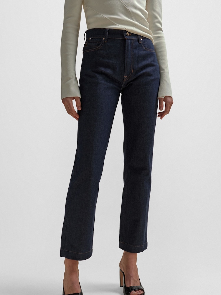 BOSS Blue Slim-Fit Jeans in Navy Comfort-Stretch Denim - Image 1 of 5 BOSS Blue Slim-Fit Jeans in Navy Comfort-Stretch Denim - Image 1 of 5