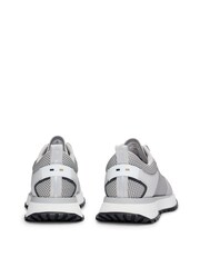 BOSS Grey Sporty Mesh Trainers - Image 3 of 4