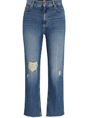 BOSS Blue Slim Fit Stretch Denim Jeans - Image 1 of 1