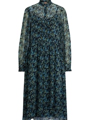 BOSS Blue Regular-Fit Midi Dress With Digital Print - Image 5 of 5