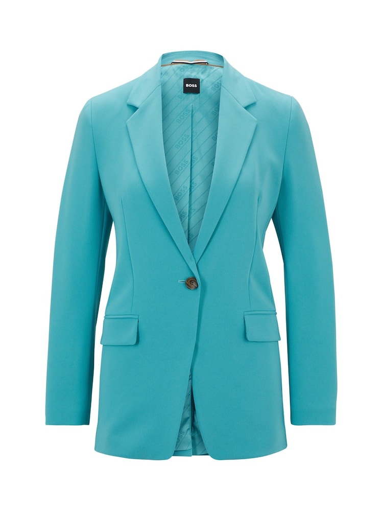 BOSS Blue Regular Fit Blazer Jacket - Image 6 of 6