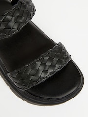 Lipsy Black Chunky Flat Double Strap Sandal - Image 4 of 4