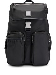 BOSS Black Flap Closure Pocket Backpack - Image 3 of 6
