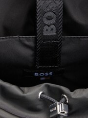 BOSS Black Flap Closure Pocket Backpack - Image 6 of 6