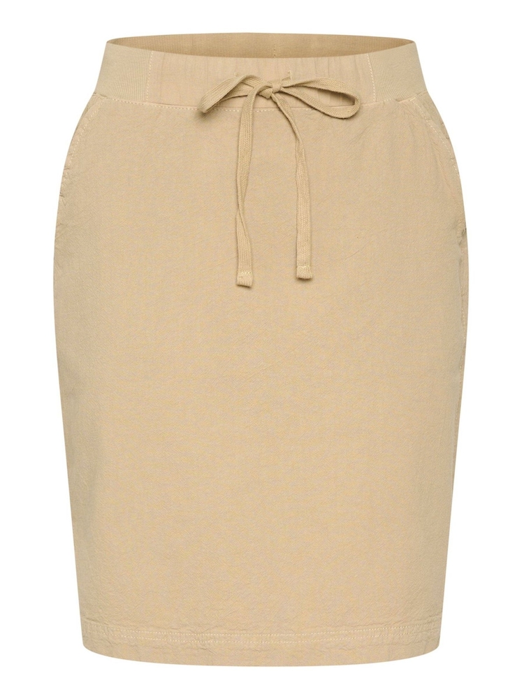 Kaffe Naya Knee Length Tie Waist 100% Cotton Skirt - Image 6 of 7