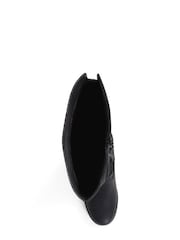 Pavers Casual Knee High Black Boots - Image 3 of 5