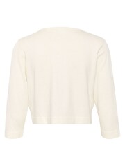 Kaffe Astrid 3/4 Sleeve White Bolero - Image 6 of 6
