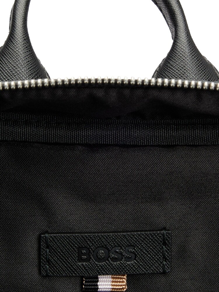 BOSS Black Leather Structured Backpack - Image 6 of 6