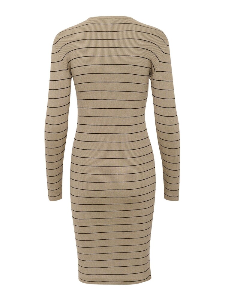 Kaffe Ellen Rib Black Dress - Image 6 of 6