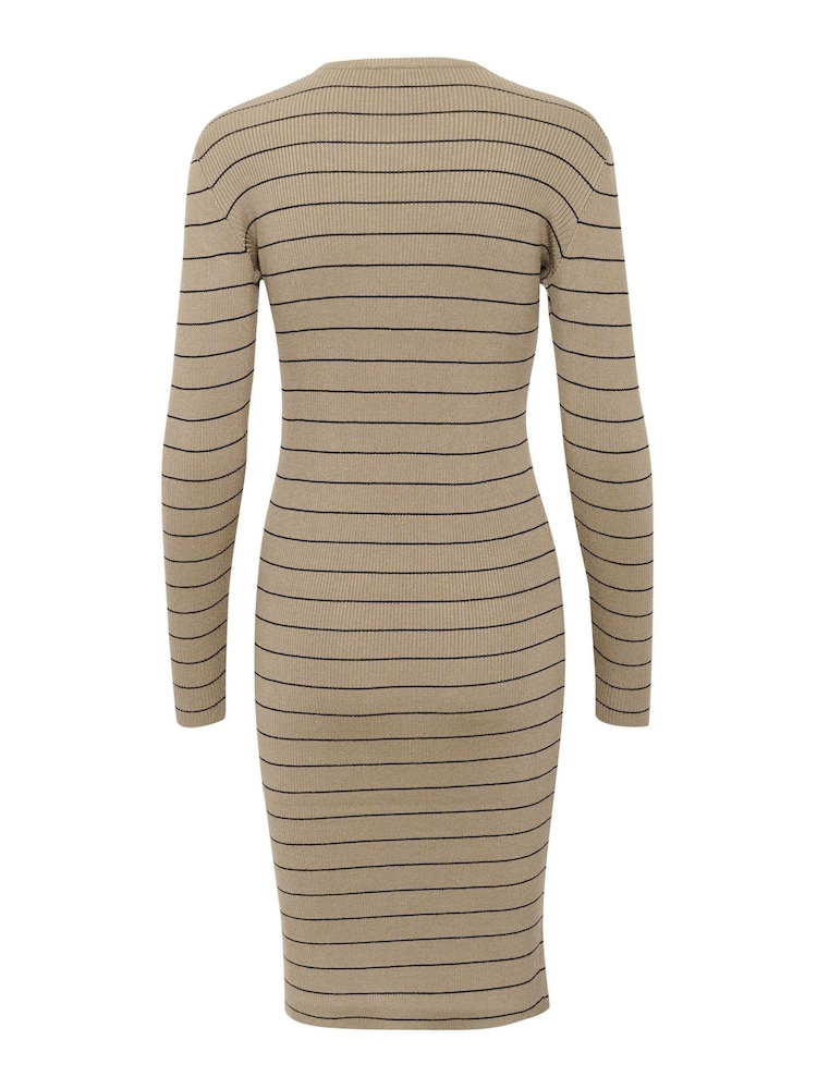 Kaffe Ellen Rib Black Dress - Image 6 of 6 Kaffe Ellen Rib Black Dress - Image 6 of 6