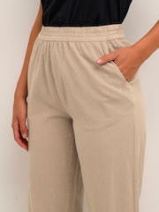 Kaffe Ground Naya Culotte 100% Cotton Trousers - Image 4 of 6