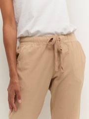 Kaffe Naya Capri Cropped 100% Cotton Trousers - Image 4 of 6