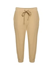 Kaffe Naya Capri Cropped 100% Cotton Trousers - Image 5 of 6