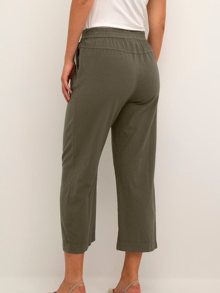 Kaffe Ground Naya Culotte 100% Cotton Trousers - Image 2 of 6
