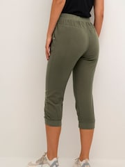 Kaffe Naya Capri Cropped 100% Cotton Trousers - Image 2 of 7