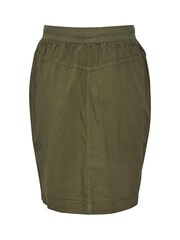 Kaffe Green Naya 100% Cotton Knee Length Tie Waist Skirt - Image 6 of 6