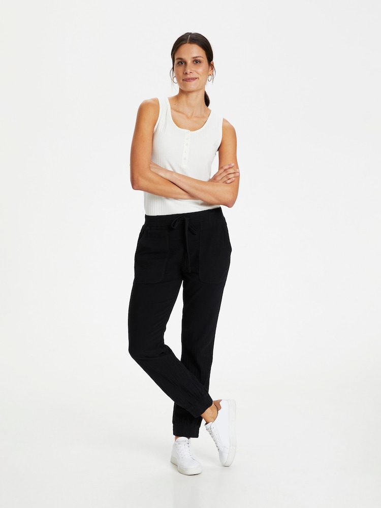 Kaffe Naya Sweat 100% Cotton Joggers - Image 3 of 6