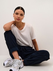 Kaffe Naya Sweat 100% Cotton Joggers - Image 3 of 6