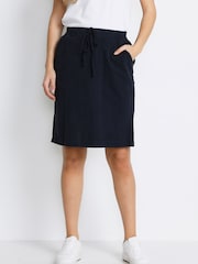 Kaffe Naya Knee Length Tie Waist 100% Cotton Skirt - Image 1 of 4