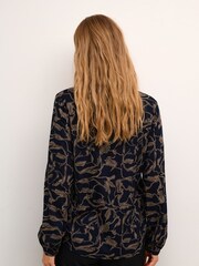 Kaffe Else V-Notch Neck Blouse - Image 2 of 5