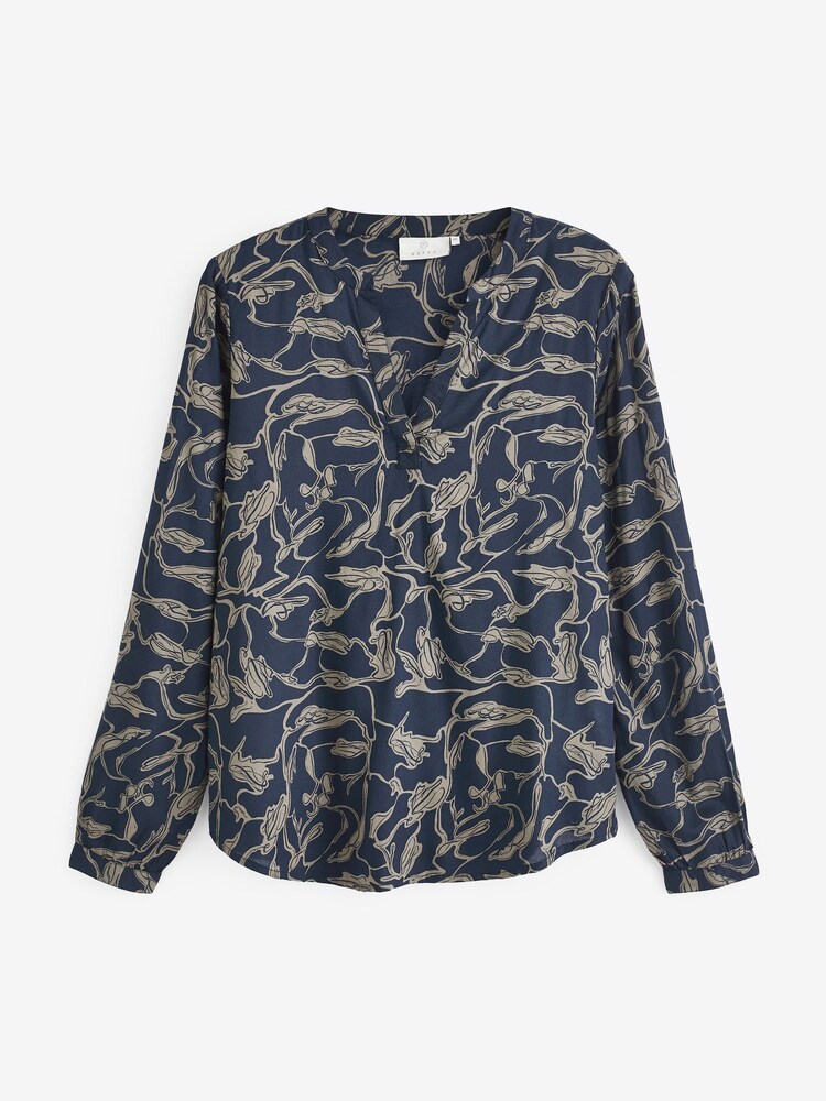 Kaffe Else V-Notch Neck Blouse - Image 5 of 5