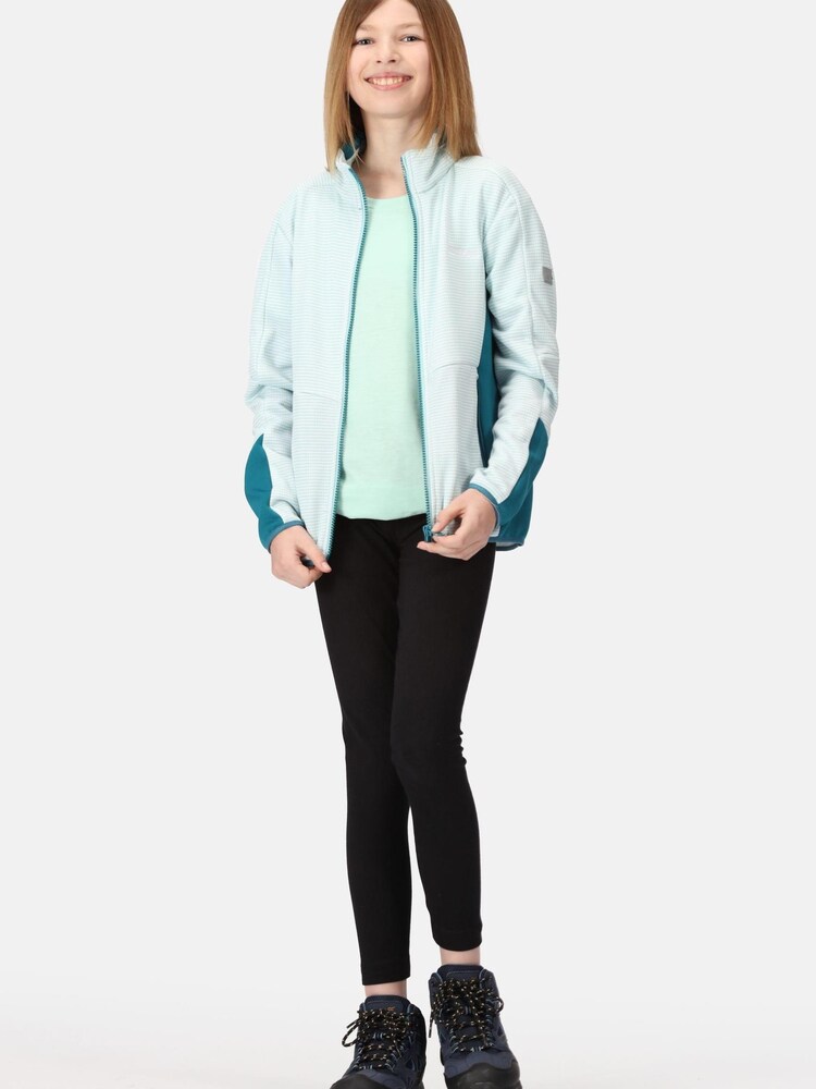 Regatta Junior Green/White Highton Full Zip Iv Fleece - Image 1 of 1
