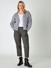 Burgs Meeth Womens Short Boxy Cardigan - Image 4 of 6