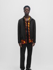 HUGO Penny Trim Black Moccasins In Brush-Off Leather - Image 2 of 5