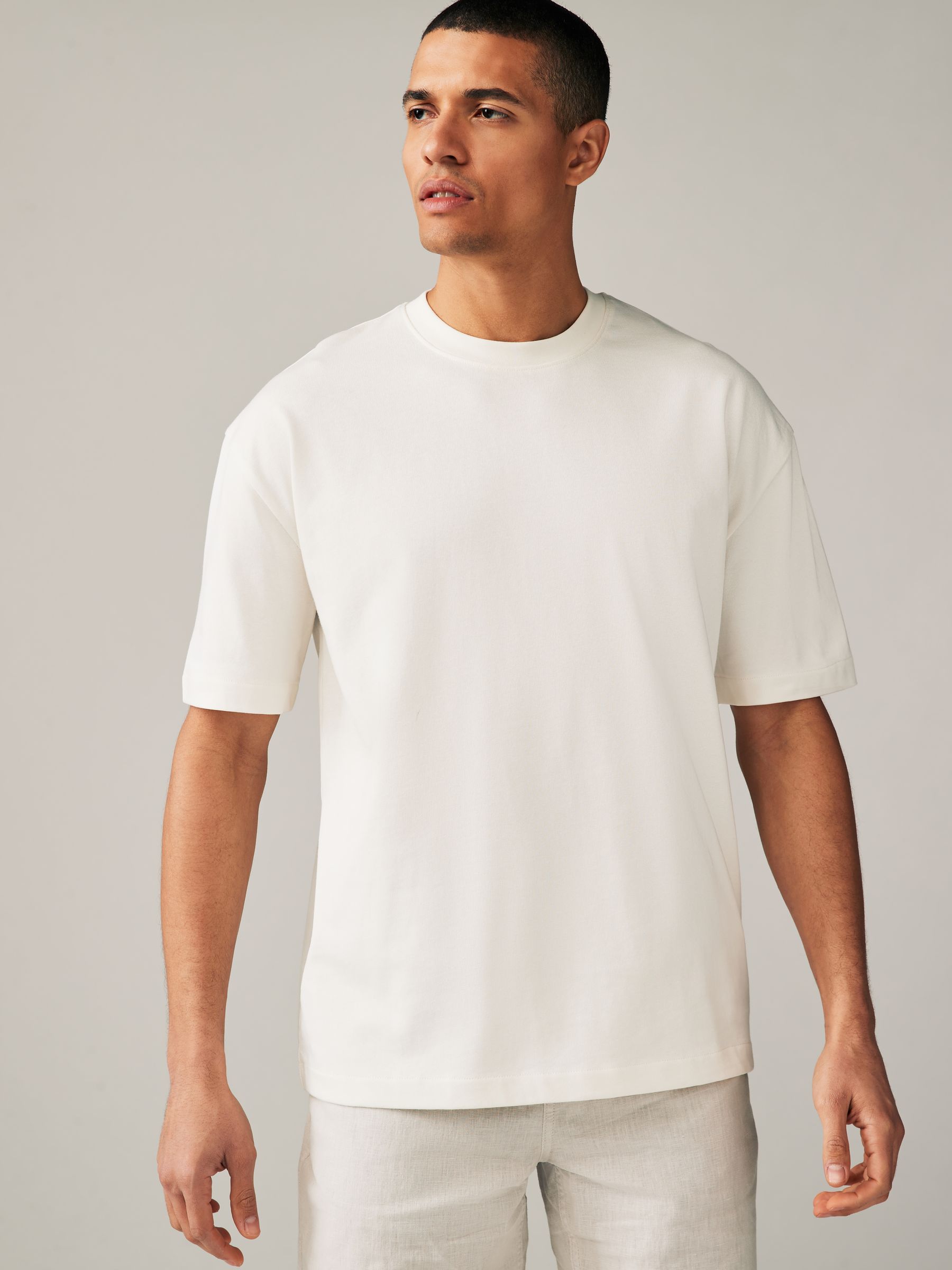 【 】◆正規品◆RELAX FIT LOGO TSHIRT◆送料無料◆ Buy Navy Blue/Pink/Ecru Relaxed Fit Heavyweight T-Shirts 3