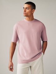 Navy Blue/Pink/Ecru Relaxed Fit Heavyweight T-Shirts 3 Pack - Image 7 of 12