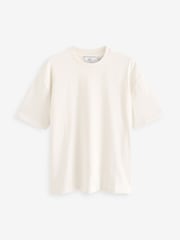 Navy Blue/Pink/Ecru Relaxed Fit Heavyweight T-Shirts 3 Pack - Image 9 of 12