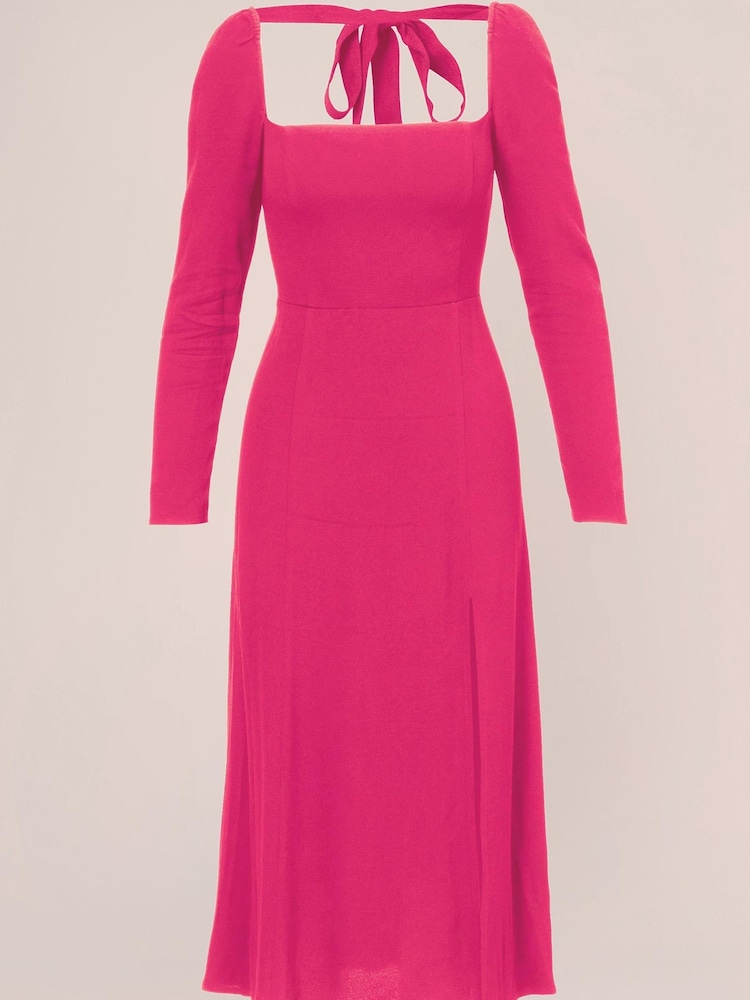 Adrianna Papell Light Pink Crepe Dress - Image 1 of 7