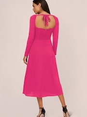 Adrianna Papell Light Pink Crepe Dress - Image 2 of 7