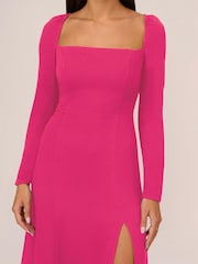 Adrianna Papell Light Pink Crepe Dress - Image 4 of 7
