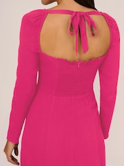 Adrianna Papell Light Pink Crepe Dress - Image 5 of 7